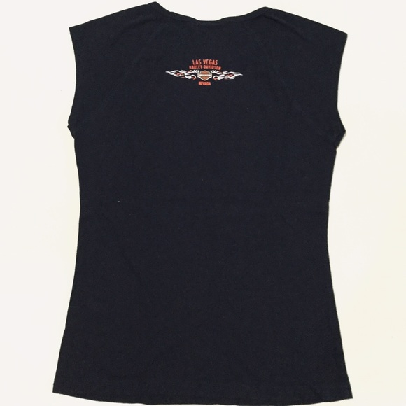 {Harley-Davidson} 🏴☠️ Vegas Graphic Muscle Tee - Picture 2 of 4